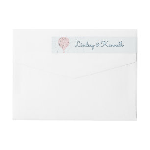 Met de hand geschreven liefde roze ballon monogram