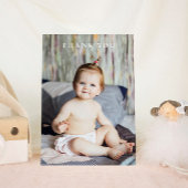 Met de hand geschreven modern Baby shower Dank u F Briefkaart