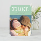 met de hand geschreven NOEL Feestdagenkaart (Staand voorkant)