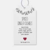 🍪 Met de hand geschreven persoonlijk gemaakt huis Cadeaulabel (Achterkant)