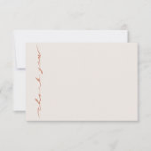 Met de hand geschreven schriftlettertype bedankkaart (Voorkant)