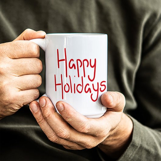 Met de hand geschreven script rode Prettig Kerstfe Koffiemok