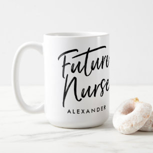 Met de hand geschreven Toekomstige Verpleegster Koffiemok