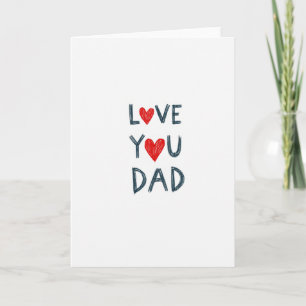 Met de hand geschreven Vaderdagkaart voor Papa Kaart