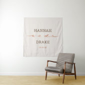 Met de hand geschreven We Do Script Trouwdag Wandkleed (In situ)