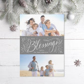 Met de hand geschreven zegels 2 Foto Feestdagenkaart