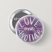 Met de hand geslagen Waterverf Bokeh houdt van elk Ronde Button 5,7 Cm (Voorkant /achterkant)