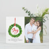 Met de hand geslepen vreugdevolle Wreath Holiday F (Staand voorkant)