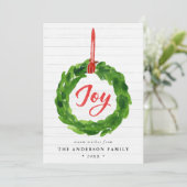 Met de hand geslepen vreugdevolle Wreath Holiday F (Staand voorkant)