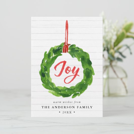 Met de hand geslepen vreugdevolle Wreath Holiday F (Staand voorkant)