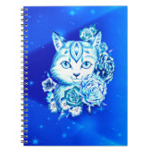 Met de hand getekend 10 Blues Cat School-laptop Notitieboek (Voorkant)