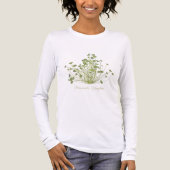 Met de hand getekend Acetabularia Zeewier  Tri-Blend Shirt (Voorkant volledig)