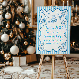 Met de hand getekend Après Bébé Baby Shower Welkom