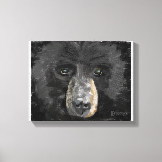 Met de hand getekend Beer Canvas Afdruk (Voorkant)