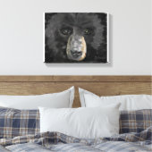 Met de hand getekend Beer Canvas Afdruk (Insitu (Slaapkamer))