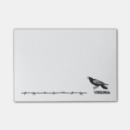 Met de hand getekend, Black Raven Post-it® Notes
