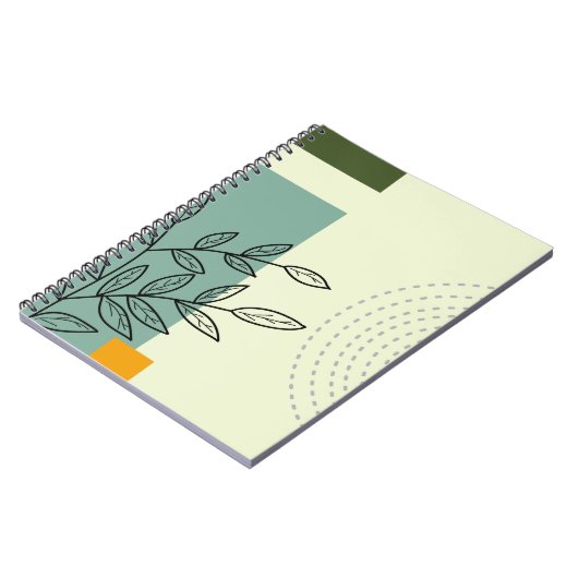 met de hand getekend bladelement Spiral Foto-Notit Notitieboek (Linkerzijde)