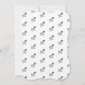 Met de hand getekend bloemboeket kaart (Achterkant)