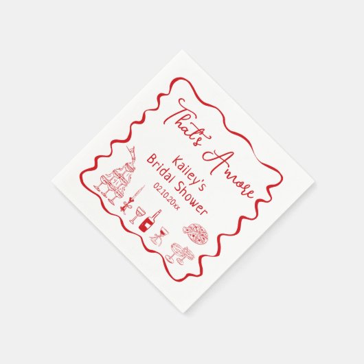 Met de Hand Getekend Dat is Liefde Bruidsuitnodigi Servet (Hoek)