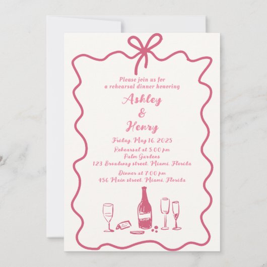 Met de hand getekend de avond voor de repetitie di kaart (Achterkant)