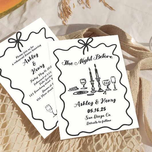 Met de hand getekend de avond voor de repetitie di kaart