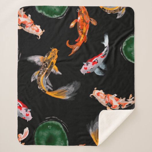 Met de hand getekend digitaal schilderpotlood op c sherpa deken (Voorkant)