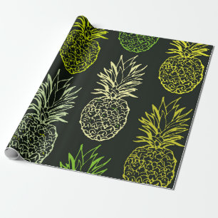 Met de hand getekend doedelpatroon. Palm leavesart Cadeaupapier