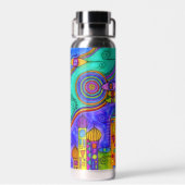 Met de hand getekend door EDDArt - Kom samen 2 Waterfles (Achterkant)