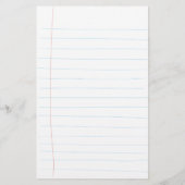 Met de hand getekend gelinieerd papier (Achterkant)