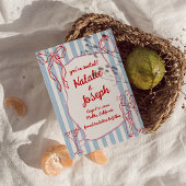 Met de hand getekend geschreven kleurrijk eigenzin save the date