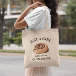 Met de hand getekend Gewoon een meisje dat houdt v Tote Bag