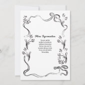 met de hand getekend grillig Vrijgezellenfeest Kaart (Achterkant)