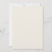 Met de Hand Getekend Groen Oefendiner Huwelijk Kaart (Achterkant)