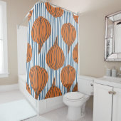 Met de hand getekend groentebehangselpapier voor u douchegordijn (In situ)