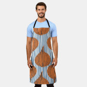 Met de hand getekend groentebehangselpapier voor u schort (Gedragen)