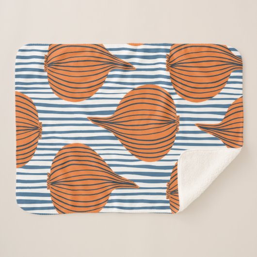 Met de hand getekend groentebehangselpapier voor u sherpa deken (Voorkant (horizontaal))