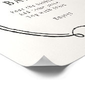 Met de hand getekend Halloween Mimosa Bar Poster (Hoek)