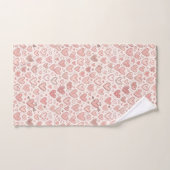 Met de Hand Getekend Hartpatroon Bad Handdoek (Handdoek)