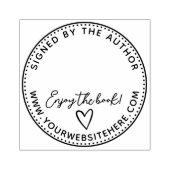 Met de hand getekend Heart Enjoy boek gesigneerd d Rubberstempel (Afrduk)