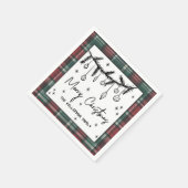 Met de Hand Getekend Kerstfeestje Servet (Hoek)