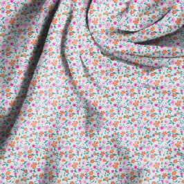 Met de Hand Getekend Klein Bloempatroon Stof