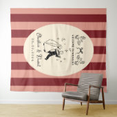 Met de Hand Getekend Krabbel Huwelijks Welkom Bord Wandkleed (In Situ (horizontaal))