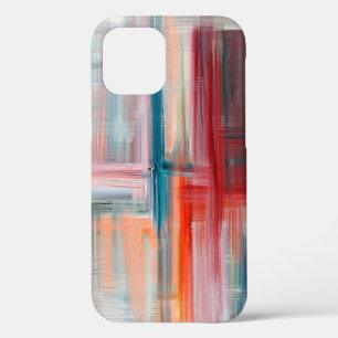 Met de hand getekend kunstschilderij. Lange olie o iPhone 12 Hoesje