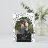 Met de hand getekend leder opslaan Datum foto's Briefkaart (Staand voorkant)