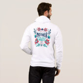 Met de Hand Getekend Moeder Aarde Dag Design-23184 Hoodie (Achterkant volledig)