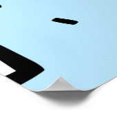 met de hand getekend naadloos patroon met plusteke poster (Hoek)
