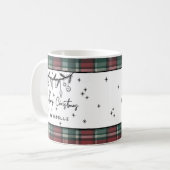 Met de Hand Getekend Prettig Kerstfeest Koffiemok (Voorkant links)