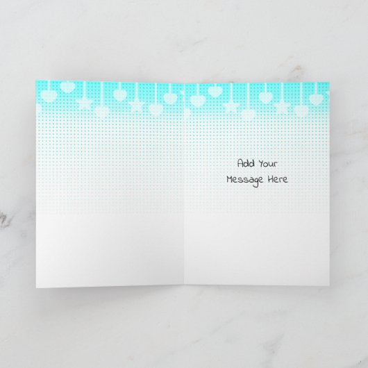 Met de hand getekend Retro Art Koppel Kaart (Binnen)