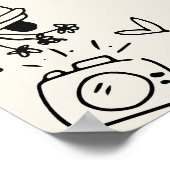 Met de Hand Getekend Retro Trouw Welkomstbord Poster (Hoek)
