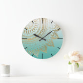 , met de hand getekend stambal mandala elegant ont grote klok (Huis)